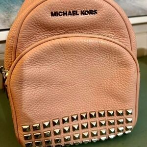 Michael Kors Pink Studded Backpack